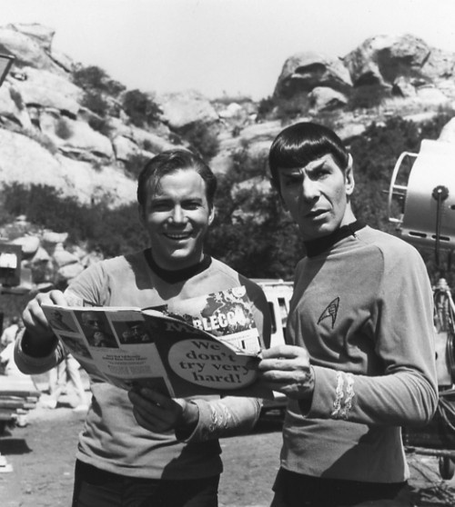 Kirk and Spock read Mad Magazine